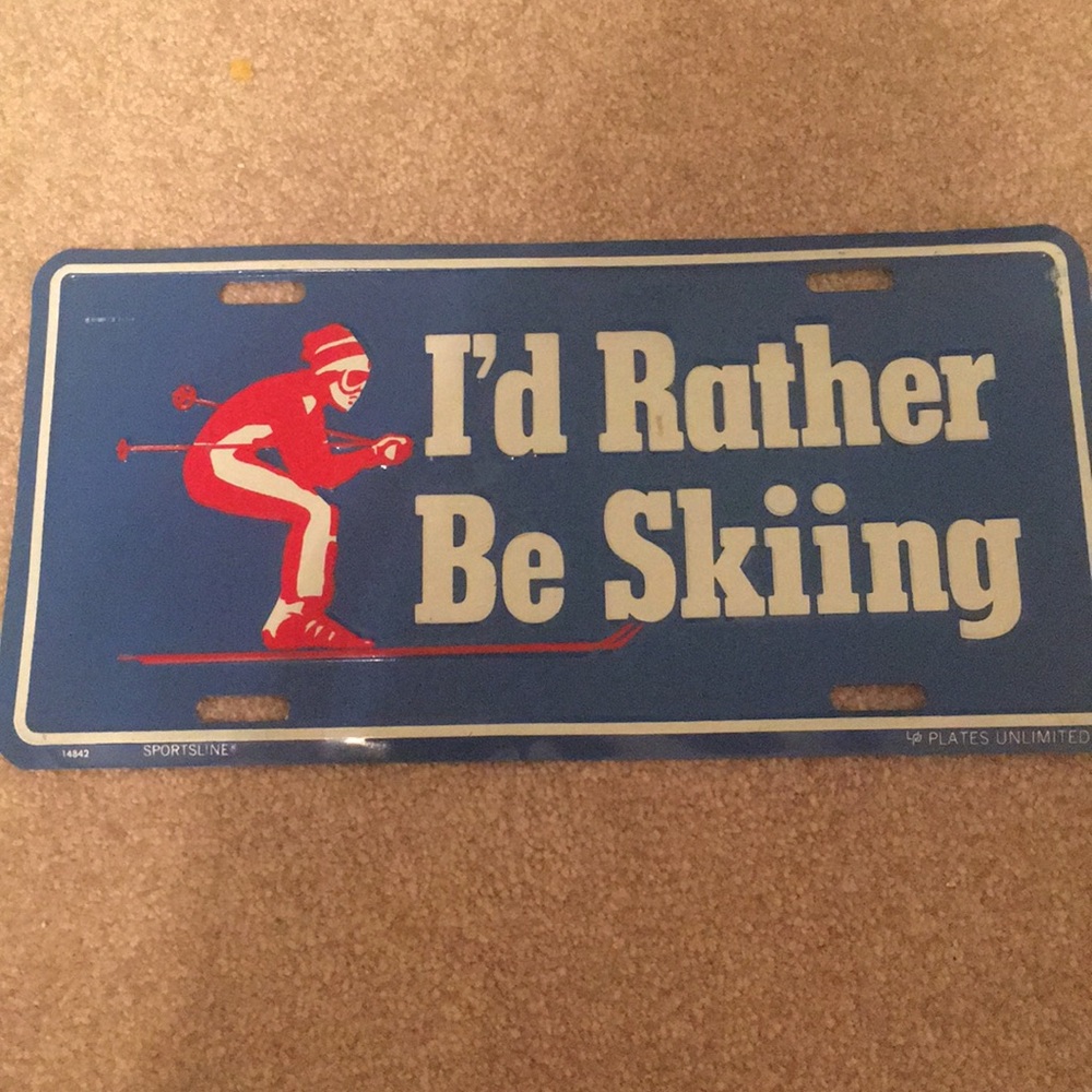 Sportsline Vintage license plate